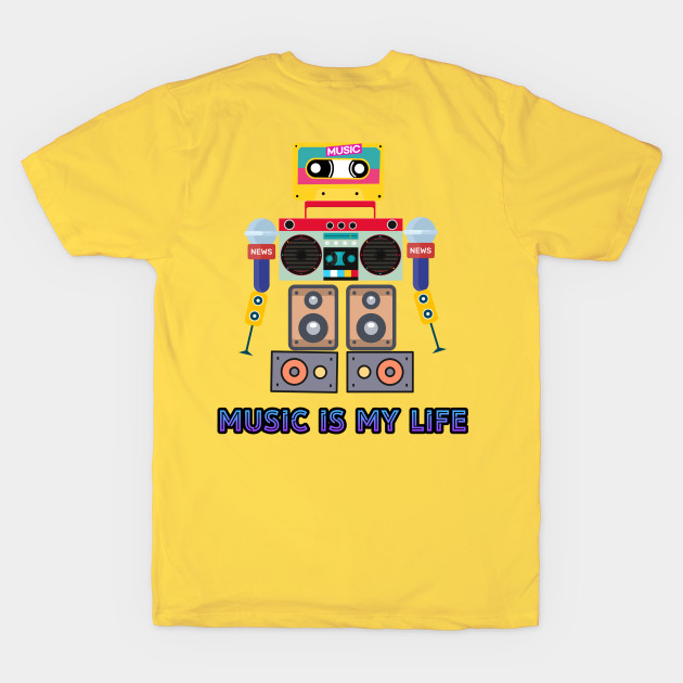 Music is my life,love music, robot by zzzozzo